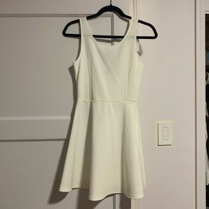 H&M white skater dress